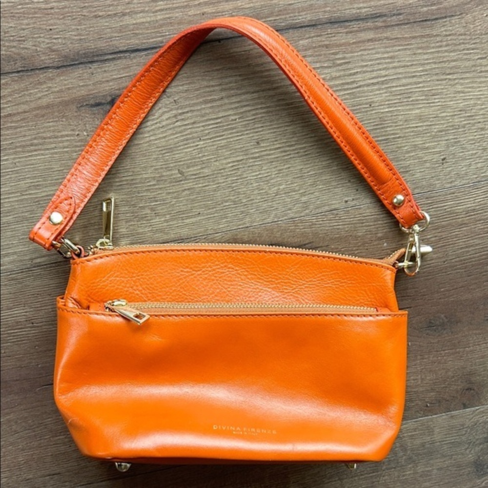 Divina Firenze Leather Handbag ! Made in Italy